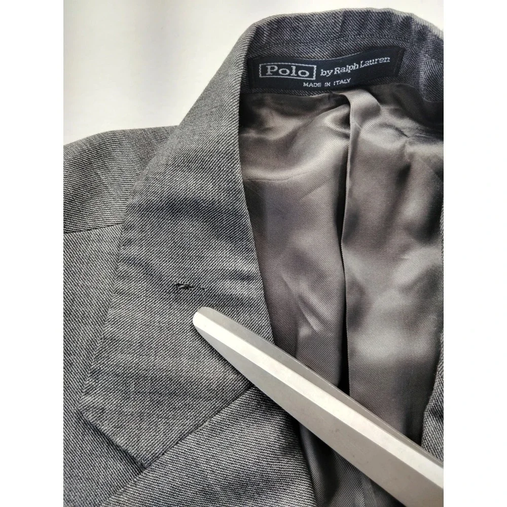 Polo Ralph Lauren Blazer Mens 44L Made in Italy Wool Sport Coat Jacket